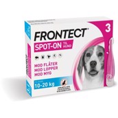 Frontect loppemiddel til hunde 10-20 kg, 3 x 2.0 ml